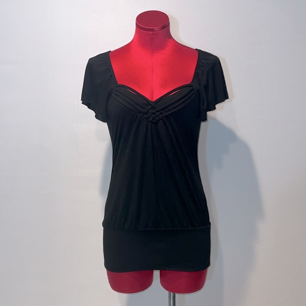 Volume One Juniors Black Sexy Top!